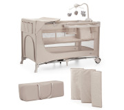 Кровать-манеж с пеленатором Kinderkraft Joy 2 Beige (KLJOY02BEG000AC)