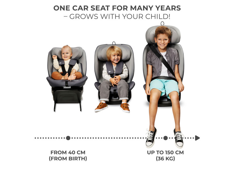 Автокрісло Kinderkraft i-Grow i-Size Happy Shapes (KCIGRO00HAP0000), Фото 13