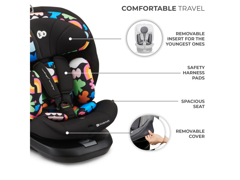 Автокрісло Kinderkraft i-Grow i-Size Happy Shapes (KCIGRO00HAP0000), Фото 5