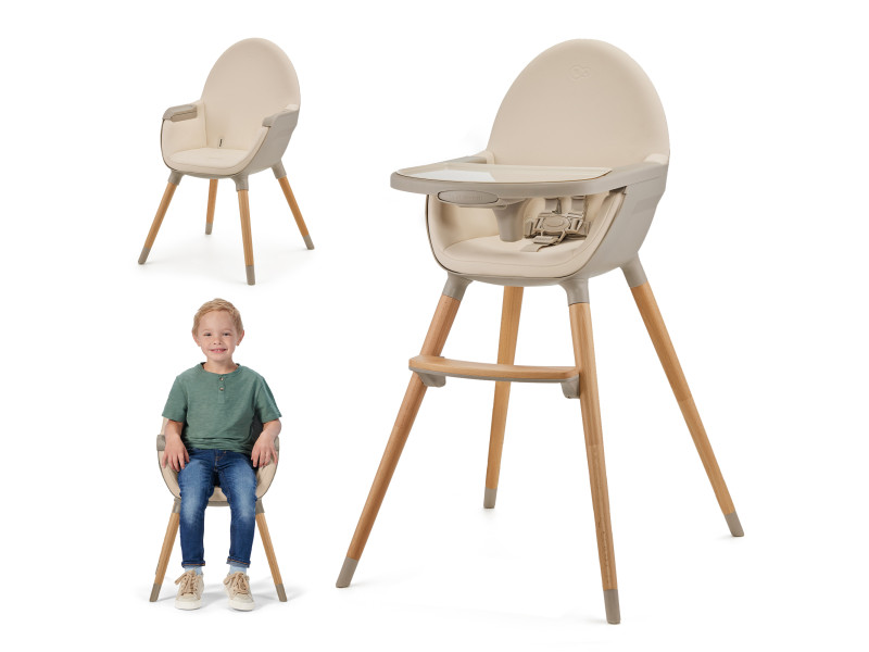 Стільчик для годування 2 в 1 Kinderkraft Fini 2 Beige (KHFINI02BEG0000), Фото 3