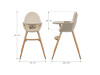Стільчик для годування 2 в 1 Kinderkraft Fini 2 Beige (KHFINI02BEG0000), Фото 17