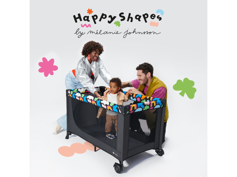 Ліжко-манеж Kinderkraft Joy 2 Happy Shapes (KLJOY02HAP00000), Фото 10