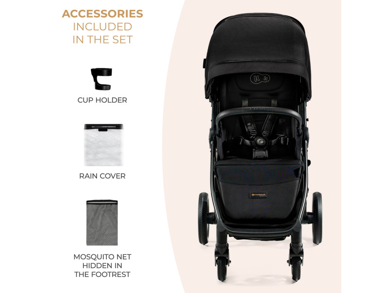 Прогулочная коляска Kinderkraft Mitzy Ink Black (KSMITZ00BLK0000), Фото 4