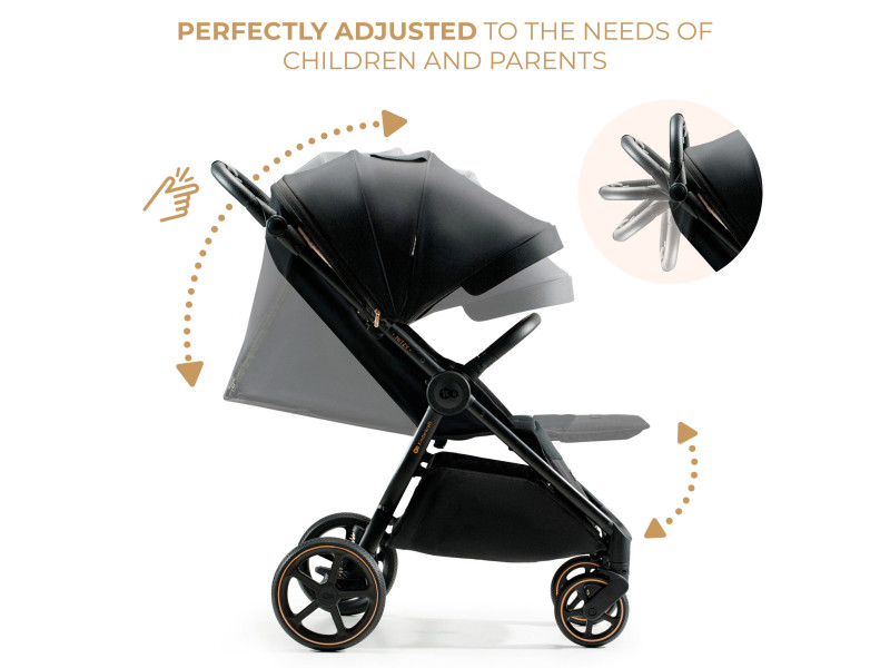 Прогулочная коляска Kinderkraft Mitzy Ink Black (KSMITZ00BLK0000), Фото 9