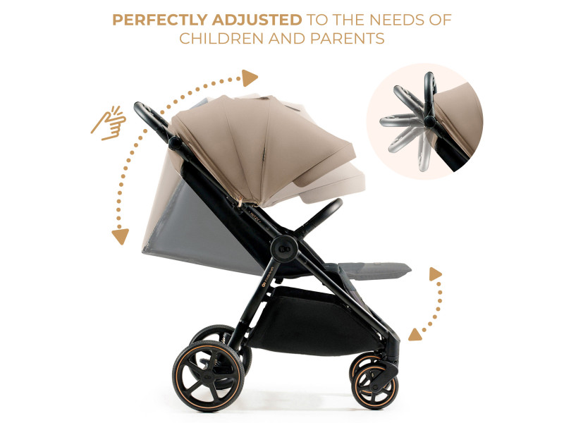 Прогулянкова коляска Kinderkraft Mitzy Linen Beige (KSMITZ00BEG0000), Фото 9