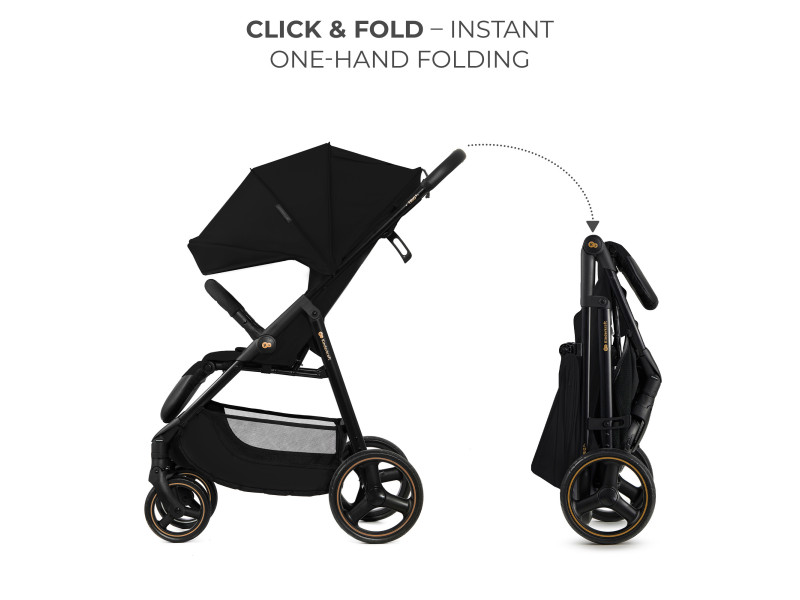 Прогулочная коляска Kinderkraft Trig 3 Onyx Black (KSTRIG03BLK0000), Фото 3