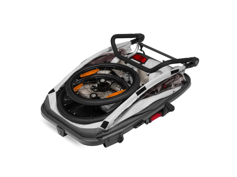 Велосипедний причіп з функцією коляски Lionelo CAMA GREY STONE, Фото 4