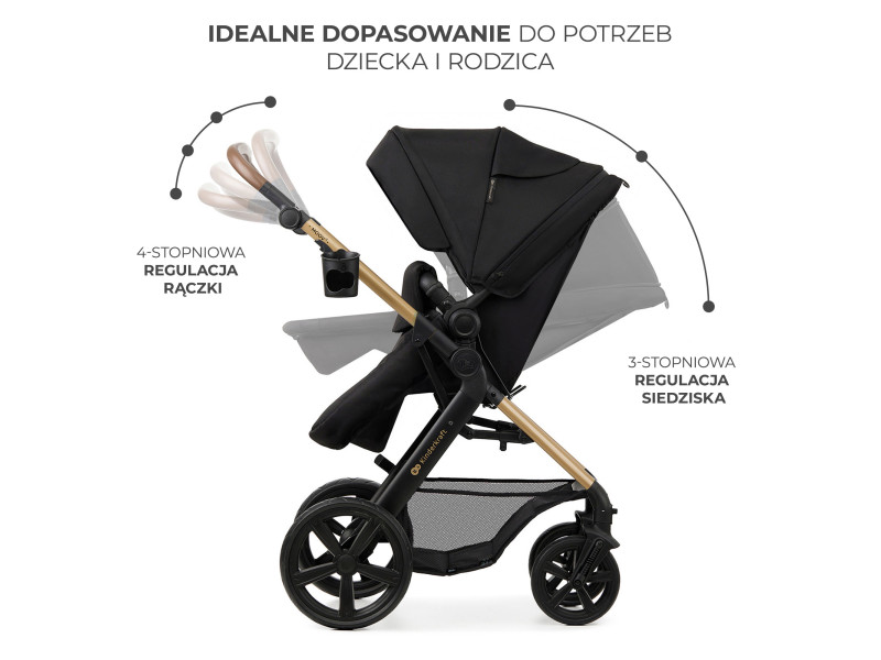 Універсальна коляска 3 в 1 Kinderkraft Moov 2 Pure Black (KSMOOV02BLKEV00), Фото 6