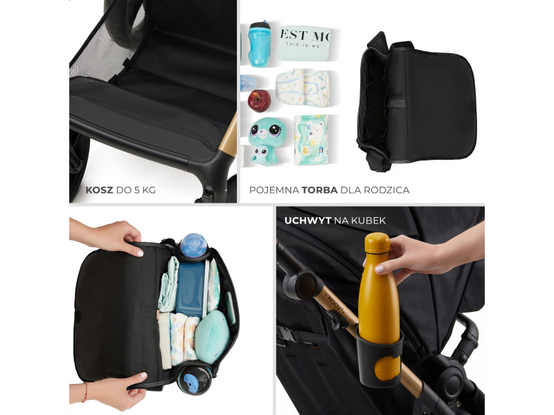 Універсальна коляска 3 в 1 Kinderkraft Moov 2 Pure Black (KSMOOV02BLKEV00), Фото 8