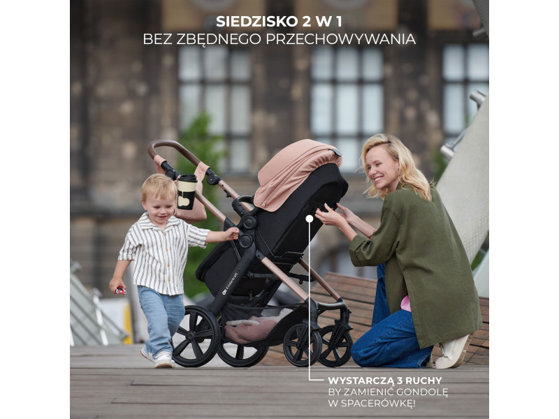 Універсальна коляска 3 в 1 Kinderkraft Moov 2 Moonlight Gray (KSMOOV02GRYEV00), Фото 3