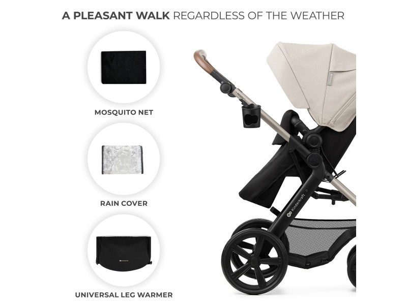 Універсальна коляска 3 в 1 Kinderkraft Moov 2 Moonlight Gray (KSMOOV02GRYEV00), Фото 9