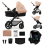 Універсальна коляска 3 в 1 Kinderkraft Moov 2 Sand Beige (KSMOOV02BEGEV00)