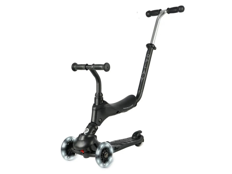 Самокат триколісний дитячий 5 в 1 Sema Pro Black, Фото 1