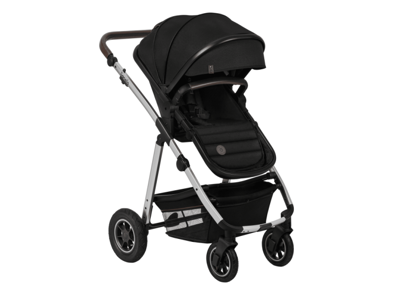 Універсальна коляска 2 в 1 Lionelo AMBER BLACK SILVER, Фото 1