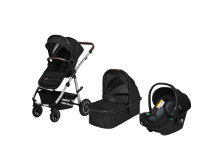 Універсальна коляска 3 в 1 Lionelo AMBER BLACK SILVER