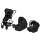 Універсальна коляска 3 в 1 Lionelo AMBER BLACK SILVER