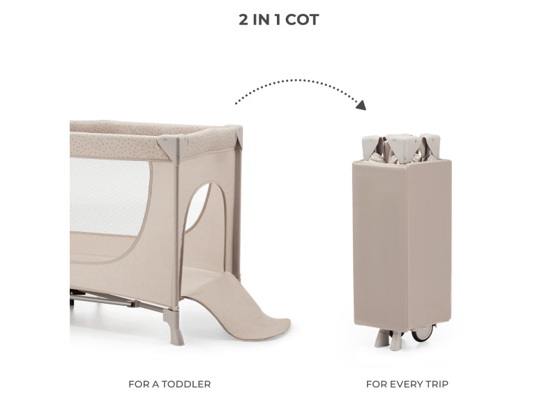 Ліжко-манеж Kinderkraft Joy 2 Beige (KLJOY02BEG00000), Фото 3