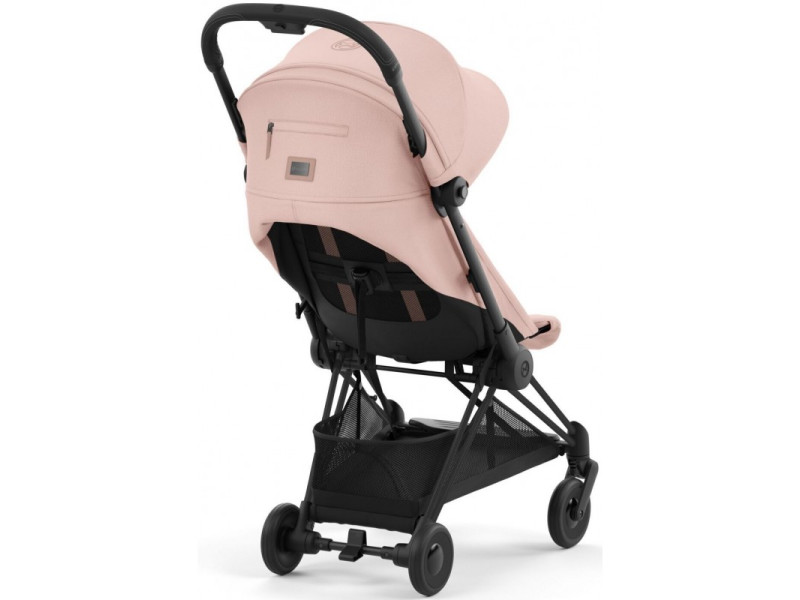 Коляска Coya Matt Black Peach Pink, Фото 7