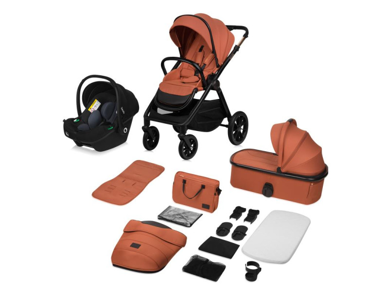 Універсальна коляска 2 в 1 Lionelo LAYLA 2IN1 BROWN RUST, Фото 4