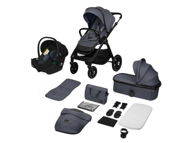 Універсальна коляска 3 в 1 Lionelo LAYLA 3IN1 GREY STONE, Фото 3