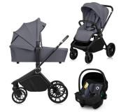 Універсальна коляска 3 в 1 Lionelo MIKA  PLUS 3IN1 GREY STONE