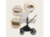 Универсальная коляска 3 в 1 Lionelo MIKA PLUS 3IN1 BEIGE SAND, Фото 4