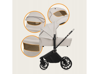 Універсальна коляска 3 в 1 Lionelo MIKA  PLUS 3IN1 BEIGE SAND
