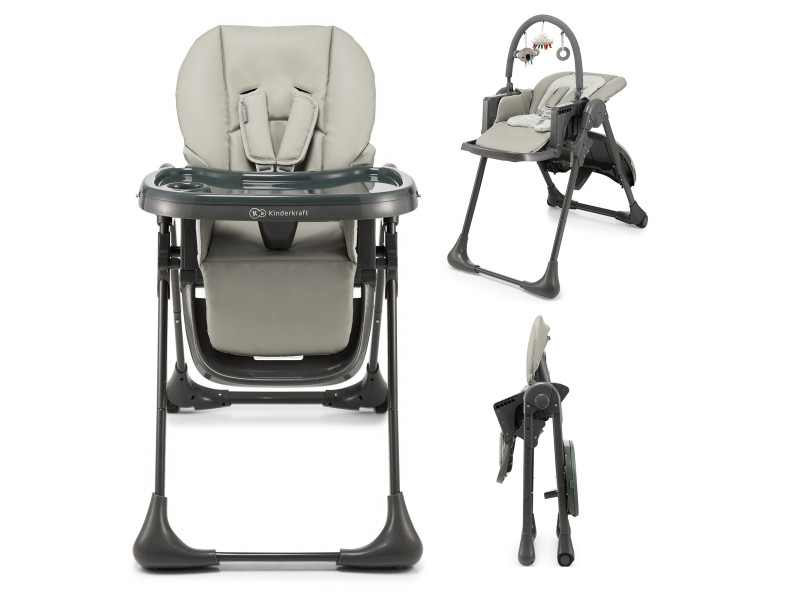 Стільчик для годувння Kinderkraft Tummie Grey (KHTUMM00GRY0000), Фото 1