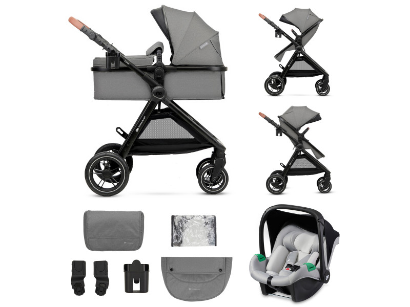Универсальная коляска 3 в 1 Kinderkraft Esme Moonlight Grey (KSESME00GRY3000), Фото 1