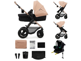 Універсальна коляска 3 в 1 Kinderkraft Moov 2 Air Sand Beige (KSMOOV02BEG0000)