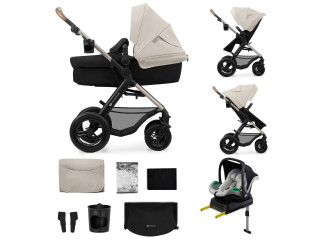 Універсальна коляска 3 в 1 Kinderkraft Moov 2 Air Light Gray (KSMOOV02LGR3000)