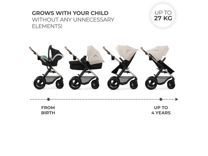 Універсальна коляска 3 в 1 Kinderkraft Moov 2 Air Light Gray (KSMOOV02LGR3000), Фото 14