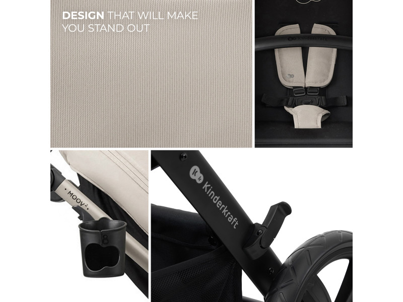 Універсальна коляска 3 в 1 Kinderkraft Moov 2 Air Light Gray (KSMOOV02LGR3000), Фото 21