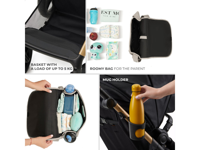 Універсальна коляска 3 в 1 Kinderkraft Moov 2 Air Light Gray (KSMOOV02LGR3000), Фото 8