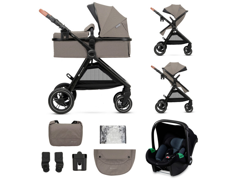 Універсальна коляска 3 в 1 Kinderkraft Esme Sand Beige (KSESME00BEG3000), Фото 1