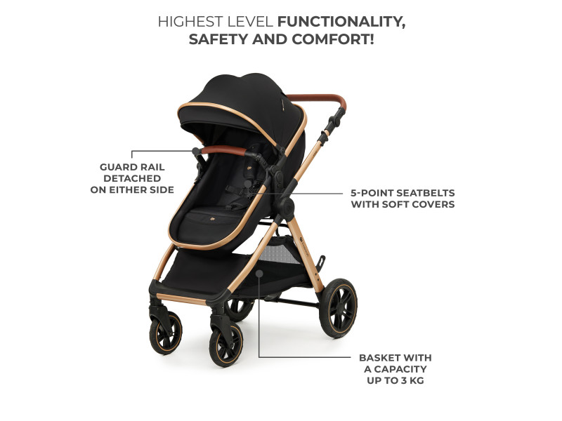 Універсальна коляска 3 в 1 Kinderkraft Esme Pure Black (KSESME00BLK3000), Фото 5