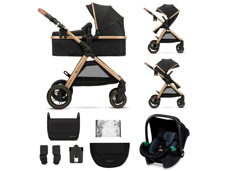 Універсальна коляска 3 в 1 Kinderkraft Esme Pure Black (KSESME00BLK3000), Фото 1