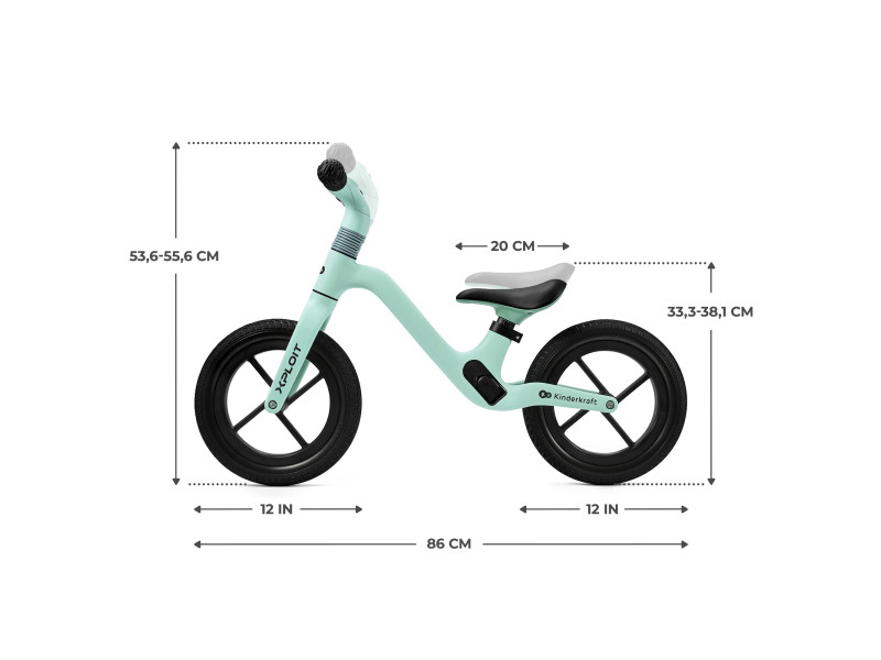 Біговел Kinderkraft Xploit Turquoise (KRXPLO00TRQ0000), Фото 8