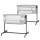 Приставна кроватка-люлька Kinderkraft Neste Up 2 Light Grey (KLNEUP02LGR0000)