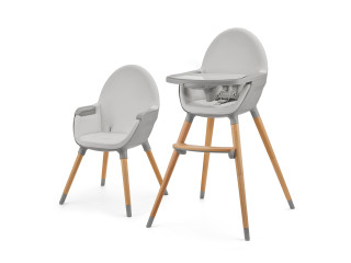 Стульчик для кормления 2 в 1 Kinderkraft Fini 2 Grey (KHFINI02GRY0000)