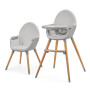 Стільчик для годування 2 в 1 Kinderkraft Fini 2 Grey (KHFINI02GRY0000)