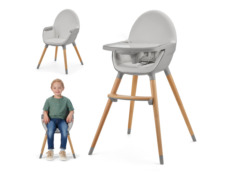 Стільчик для годування 2 в 1 Kinderkraft Fini 2 Grey (KHFINI02GRY0000), Фото 3
