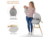 Стільчик для годування 2 в 1 Kinderkraft Fini 2 Grey (KHFINI02GRY0000), Фото 16