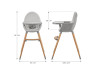Стільчик для годування 2 в 1 Kinderkraft Fini 2 Grey (KHFINI02GRY0000), Фото 17