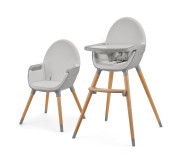 Стільчик для годування 2 в 1 Kinderkraft Fini 2 Grey (KHFINI02GRY0000)