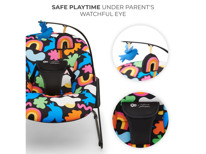 Шезлонг-гойдалка Kinderkraft Calmee Happy Shapes (KBCALM00HAP0000), Фото 7