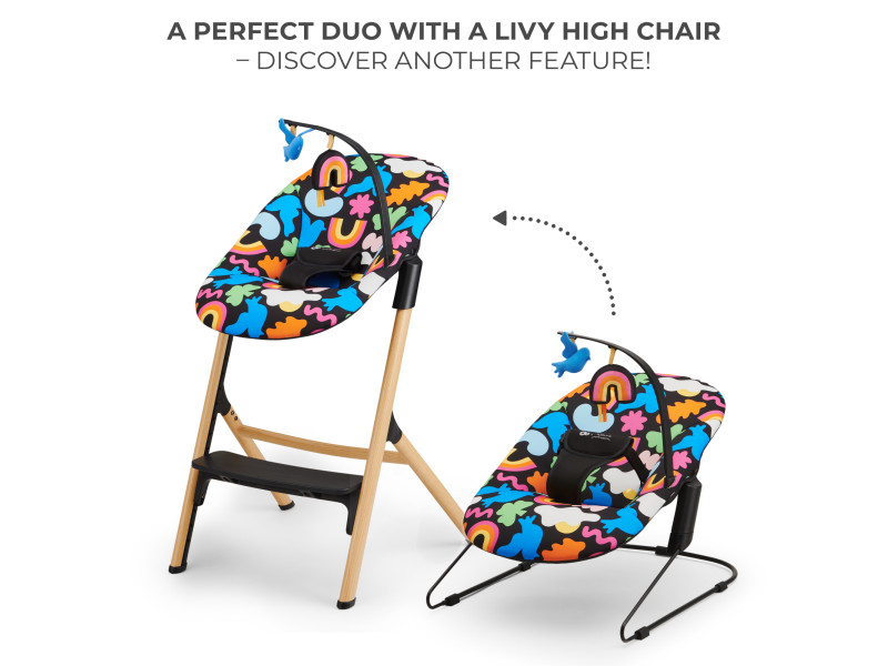 Шезлонг-гойдалка Kinderkraft Calmee Happy Shapes (KBCALM00HAP0000), Фото 11 Шезлонг-гойдалка Kinderkraft Calmee Happy Shapes (KBCALM00HAP0000), Фото 11