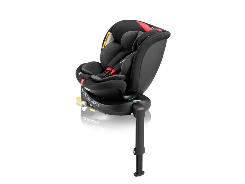 Детское автокресло Lionelo NAVY I-size BLACK RED, Фото 4