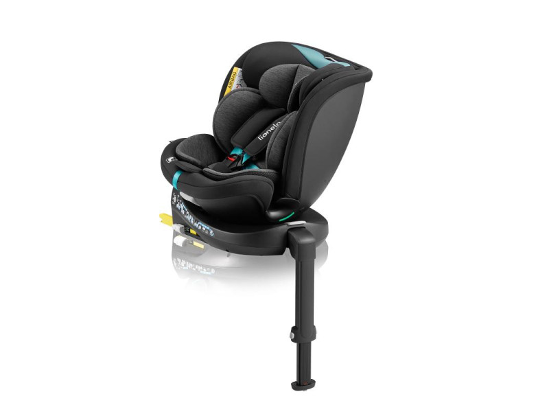 Дитяче автокрісло Lionelo NAVY I-SIZE BLACK TURQUOISE, Фото 3