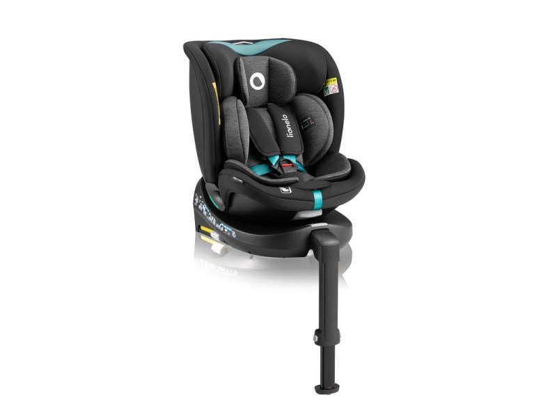 Дитяче автокрісло Lionelo NAVY I-SIZE BLACK TURQUOISE, Фото 5